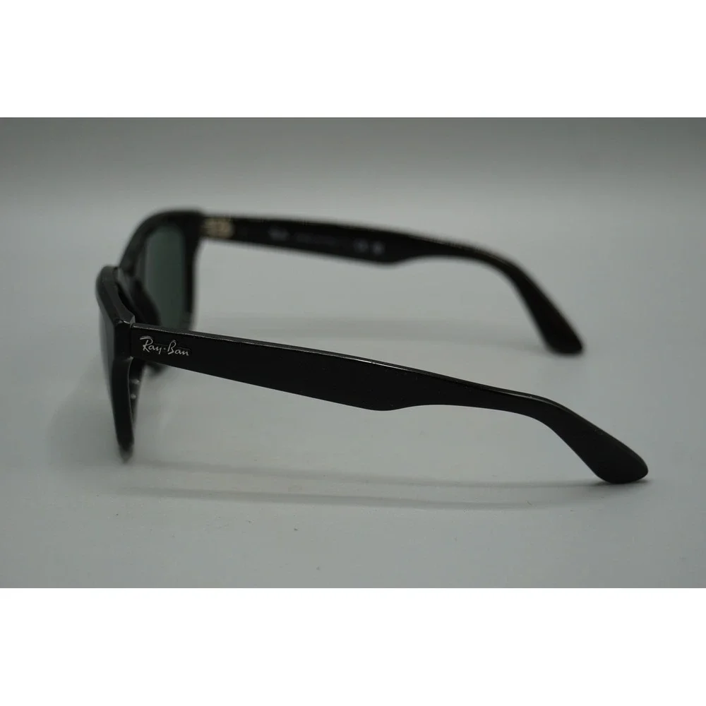 Ray Ban RB4159 Sunglasses Black Square Frame Green Lens Made in Italy